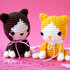 Orange und Hasel die Katzen PDF Häkelanleitung Amigurumi Schlüsselanhänger