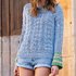 Pulli mit Blattmuster / Strickanleitung