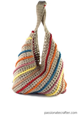Easy Rainbow Crochet Bag Pattern