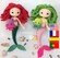 Crochet mermaid pattern doll and jellyfish pattern amigurumi doll princess