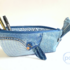 Pencil case sewing pattern, whale sewing project, upcycle jeans idea