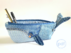 Pencil case sewing pattern, whale sewing project, upcycle jeans idea