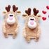 274 Crochet Pattern - Reindeer Brouch, aplique, decor - Amigurumi PDF file