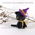 Crochet Halloween Pattern Amigurumi Black Cat Crochet Pattern