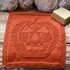 Knitting pattern washcloth / dishcloth "Pumpkin"  - easy