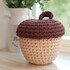 T-shirt Acorn Basket - Crochet Pattern