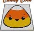 CANDY CORN - pattern for c2c crochet blanket