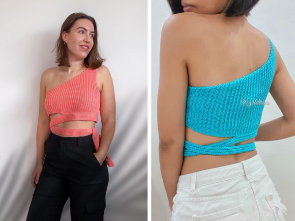 Crochet Pattern Bell Sleeve Crop Top With Strap Pattern PDF Download -   Canada