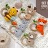 SET of 5 crochet patterns rattles: fox, bear, deer, bunny, bee (PDF)