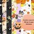 Autumn digital paper, Halloween paper