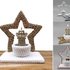 Star tealight holder in 2 versions - easy made from scraps of yarn