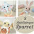 Babyrasseln - Hase, Lamm und Elefantenbaby -  Sparset (PDF Anleitungen)