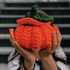 Crochet basket pumpkin Halloween Thanksgiving PDF pattern, video tutorial