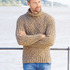 Aran-Sweater in Tweedoptik