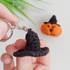 Crochet witch hat pattern, easy crochet Halloween keychain