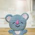 BLUE BEAR Keychain - English PDF pattern