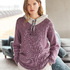 Asymmetrischer Pulli in Lila