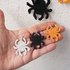 Spider and web earrings