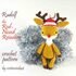 Reindeer Crochet Pattern Christmas Amigurumi Rudolf the Red Nosed Deer