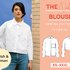 Sewing pattern oversized blouse, XS-XXXL, easy with video tutorial