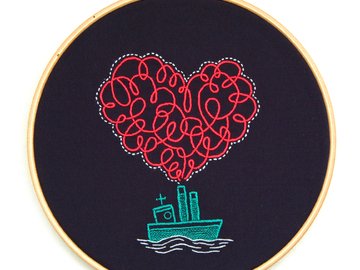 Embroidery Pattern Lily Flower