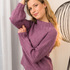 Latifa - Pullover mit Turtleneck-Kragen in Mauve