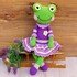 Frida - Crochetpattern Shelf Sitter Frog