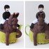 Dressage Horse and Rider Tea Cosy Knitting Pattern