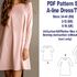 A-line Dress Pattern PDF Dress Pattern A-line Top Pattern Sewing Patterns