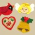 Christmas set 2 crochet pattern applique