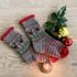 Kindersocken mit Rudolph - the rednosed Reindeer