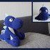 Häkelanleitung Amigurumi Dino Valentin Blue