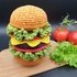 Doppel-Cheeseburger Stapelturm | Amigurumi Häkelanleitung PDF