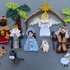 Nativity scene crochet applique