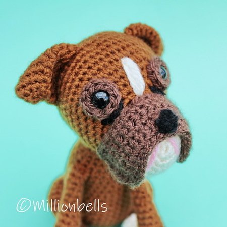 Crochet Amigurumi Boxer Dog Part 1 of 3 DIY Video Tutorial 
