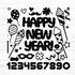 Happy New Year Plotterdatei SVG DXF FCM