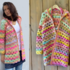 Crocheted AQUARELL Cardigan | with or without hood | seamless