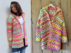 Crocheted AQUARELL Cardigan | with or without hood | seamless