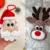 SET of 2 Amigurumi Christmas tree's toys : Rudolph and Santa