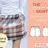 Sewing pattern mini skirt, XS-XXXL, Easy with video tutorial