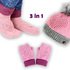 3 PDFs-set: Hat + Socks + Gloves with the Heart