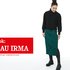 FRAU IRMA • schlanker Sweatrock mit Schlitz und Gummibund