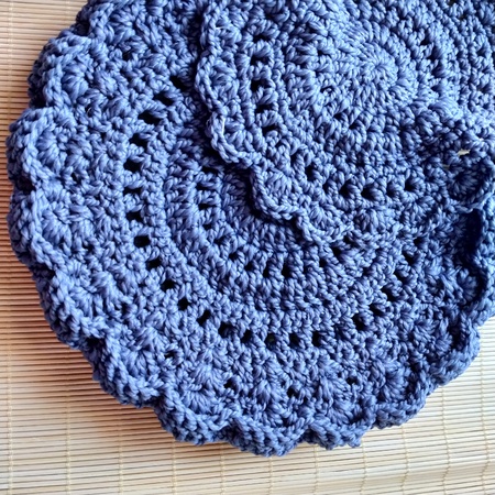 Free Round Crochet Bag Pattern - Blue Star Crochet