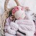 English crochet pattern "Little Sheep - Lovey, crochet comforter