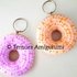 Donut keychain crochet pattern