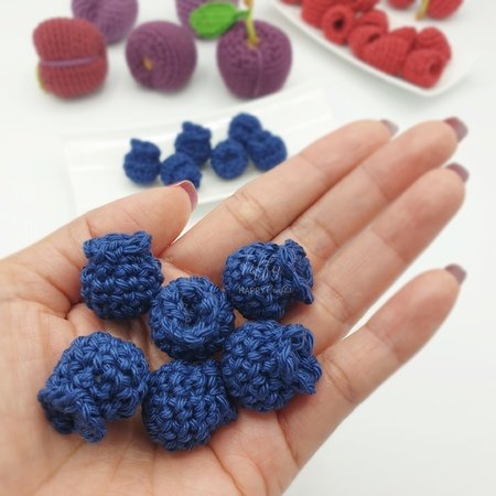 The Perfect Blueberry  Amigurumi Fruit Crochet Pattern PDF