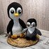 Peaches der Pinguin mit Baby XXL