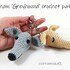 Greyhound / Whippet Crochet Pattern Crochet Keychain Dog Amigurumi Pattern