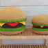 Crochet pattern hamburger cushion hamburger pillow