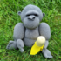 Crochet pattern gorilla Kong with Banana - English pattern